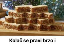 Kolač se pravi brzo i jednostavno, a ukus mu je neodoljiv – pravim ga za svaku priliku