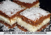 JEFTIN, BRZ I SOČAN KOLAČ s kokosom: Provjeren već 25 godina