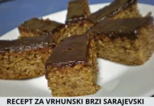 RECEPT ZA VRHUNSKI brzi Sarajevski kolač