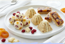 Bela Voćna Bajka: 1 Smesa za 3 Elegantna Kolača (Brusnice, Kajsije i Bela Čokolada)