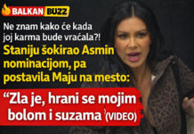 Ne znam kako će kada joj karma bude vraćala?! Staniju šokirao Asmin nominacijom, pa postavila Maju na mesto: Zla je, hrani se mojim bolom i suzama (VIDEO)