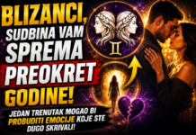 BLIZANCI, SUDBINA VAM SPREMA PREOKRET GODINE! Jedan trenutak mogao bi probuditi emocije koje ste dugo skrivali!