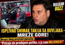 ISPLIVAO SNIMAK TAKIJA SA BUVLJAKA — MREŽE GORE! Besan zbog prozivki poručio: “Pričaju da prodajem patike, a ja sam MILIONER!”