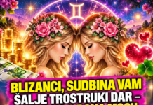 BLIZANCI, SUDBINA VAM ŠALJE TROSTRUKI DAR – NAREDNA 3 DANA MOGU PROMIJENITI SVE! Otvaraju se VRATA NOVCA, LJUBAVI I VELIKE SREĆE, a ono što dolazi moglo bi biti OSTVARENJE KOJE STE DUGO ČEKALI!