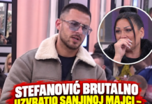 STEFANOVIĆ BRUTALNO UZVRATIO SANJINOJ MAJCI – ŠOK-IZJAVA O OCU ZAPREPASTILA SVE! „TREBALO JE JOŠ VIŠE DA ME TUČE!“ – a onda RAZOTKRIO PRIČU O 30.000 EVRA!